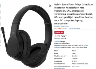 Belkin SoundForm Adapt Headset voor €25,79 bij Amazon