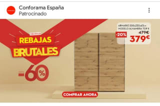 Hasta -70% de Descuento en Conforama.