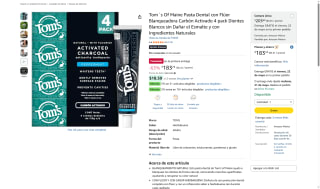 Pasta Dental Tom's Of Maine por $183 | Oferta Amazon