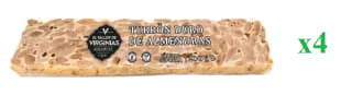 4 x Turrón duro de almendras El Taller Virginias 200 grs sin gluten por 11.96€