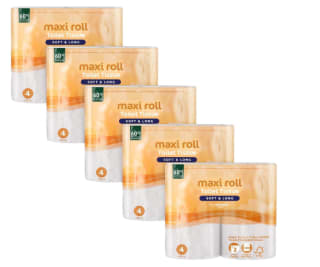 Lot de 20 Rouleaux Papier toilette à 7,43€