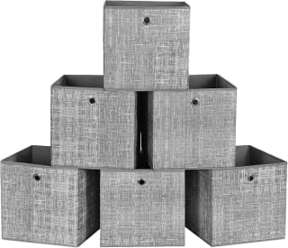 SONGMICS 6 Cajas de almacenamiento plegables 30x30 por 15.18€