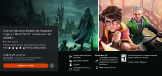 Ediciones Deluxe de Hogwarts Legacy + Harry Potter: Campeones de quidditch por $319