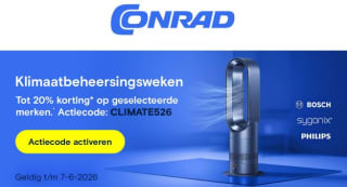 20% korting op Philips en Sygonix en 10% korting Bosch Home Comfort bij Conrad