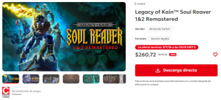 Legacy of Kain Soul Reaver 1&2 Remastered por $261 | Nintendo