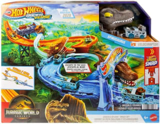 Hot Wheels RacerVerse Jurassic World Choque y zambullida por 32.99€