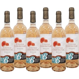 Pack 6 Château Chavrignac Grand Vin Rosé de Bordeaux AOC Bio, Cuvée 2023 por 39.99