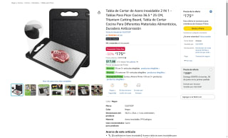 Tabla de cortar SULYOOP 2 en 1 por $176 | Amazon (Prime)