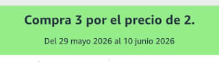 3×2 en Alimentación, Belleza y Salud en Amazon.