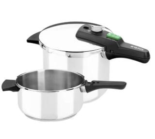 Monix Quick Set Olla Presión Duo 4 + 6 Litros Acero Inoxidable por 65.39€