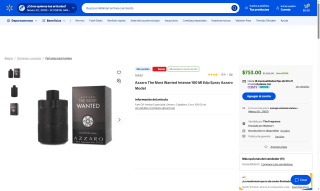Azzaro The Most Wanted Intense 100ml por $753 | Oferta Walmart