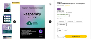 Antivirus Kaspersky Plus por 1 Año 10 Dispositivos por $1,329 | OfficeMax