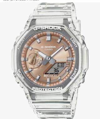 G-Shock Reloj Blanco multifunción para Hombre, Moderno GA-2100BM-7A5ER por 88.37€