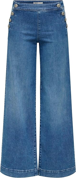 ONLMADISON High waist Wide leg fit Jeans voor £20 bij Amazon