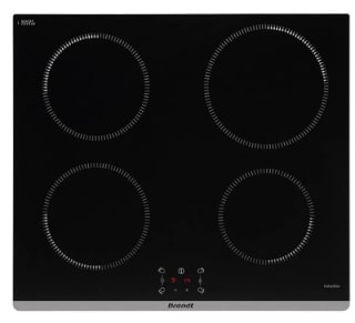 Table de cuisson à induction encastrable 4 foyers Brandt BPI6464B - Noir à 236,81€