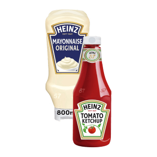 HEINZ Mayonaise of ketchup 800-875 ml. voor €2,99 bij de Aldi