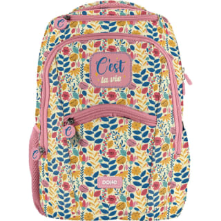 DOHE C'est La Vie - Mochila Escolar Ergonómica 20L, 6 Bolsillos por 9.99€