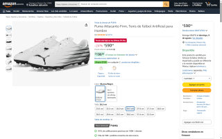 Zapatillas Puma Attacanto Firm por $591 | Oferta Amazon