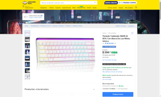 Teclado NK68 Mecánico 60% por $397 | Ahorro Mercado Libre