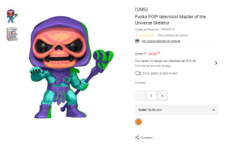 Funko POP! Skeletor 15 cm por $159 | Oferta Liverpool