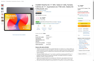 HUAWEI MatePad SE 11" 128GB por $2,749 | Oferta Amazon