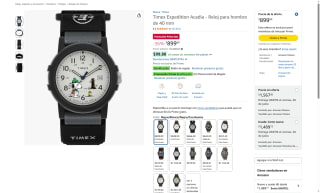 Reloj Timex Expedition Acadia por $899 | Amazon (Prime)