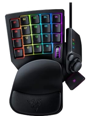 Razer Orbweaver Chroma - Teclado de gaming, Negro clásico $55,240 en Amazon