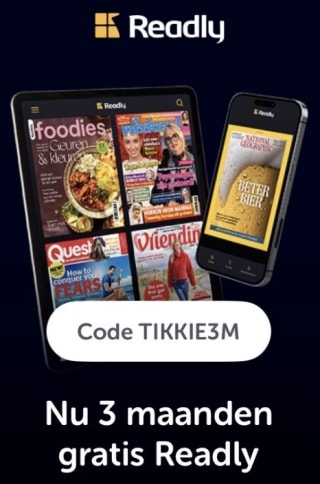 3 maanden gratis Readly via Tikkie