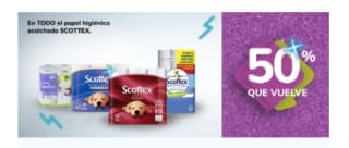 50% que Vuelve en papel higiénico, de cocina y más en Carrefour.