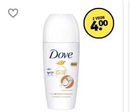 Alle Rexona en Dove deorollers 4 voor €8 bij kruidvat