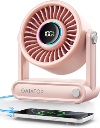 gaiatop Rechargeable Desk Fan with Power Bank, 6000mAh sold by gaiatop FBA