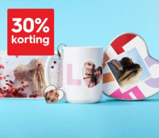 30% kassakorting op fotocadeaus bij HEMA