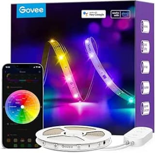 Govee RGBIC 5m LED Strip Light – Alexa & Google Assistant Compatible, WiFi Smart, £15