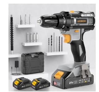 Perceuse Visseuse sans fil, LEEIKOO Visseuse Devisseuse sans fil 21v à 45,49€
