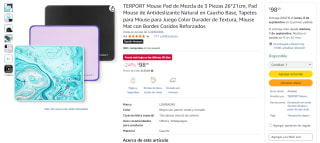 Mouse Pad 3 Piezas 26x21cm por $98 | Oferta Amazon
