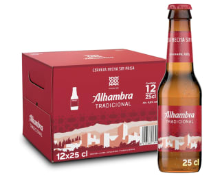 Alhambra Tradicional Pack de 24 por 7,11€ Comprando 2 pack de 12 unidades