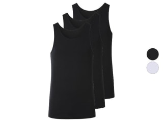 ESMARA MEN Lot de 3 débardeurs côtelés homme à 4€