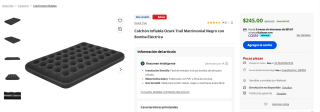 Colchón Inflable Ozark Trail Matrimonial por $245 | Oferta Walmart