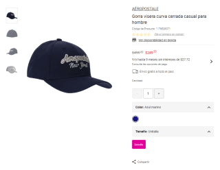 Gorras Aeropostale en Oferta en Liverpool