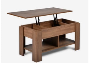 SALONTAFEL met opbergruimte en plank voor €55,39 bij Joybuy