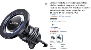 UGREEN Telefoonhouder Compatibel met MagSafe voor €12,74 bij Amazon