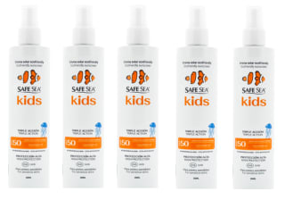 5 x Safe Sea Triple Acción Crema solar ecofriendly Kids Spray SPF 50 250ml por 49.95€