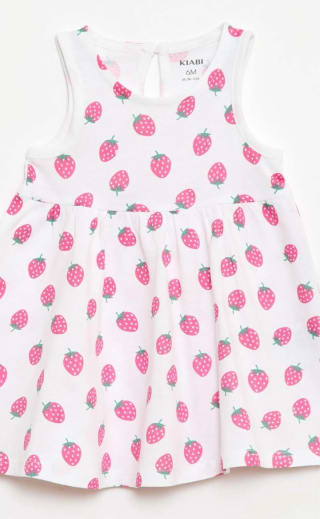 Vestido sin mangas con mensaje para niña por 2€.