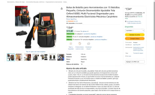 Bolsa de Bolsillo para Herramientas por $134 | Oferta Amazon