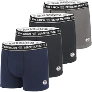 Calecon Boxer Homme Coton Uni Serge Blanco (Lot de 4) à 27,90€