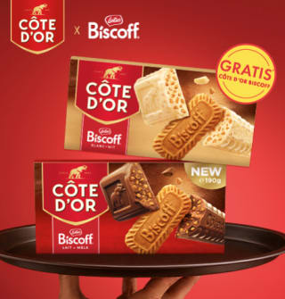 [BELGIE] 100% terugbetaald op Côte d’Or Biscoff 190 g via Hashting