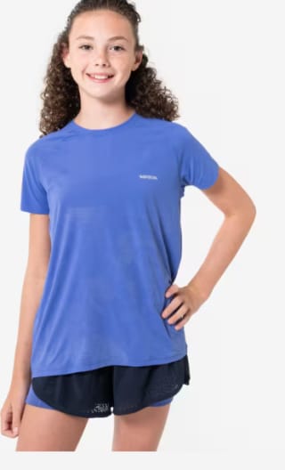 Camiseta running sin costuras niñas - KIPRUN Run 900 Light violeta por 2.99€