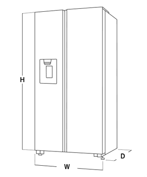 Bespoke AI French Door Refrigerator Series 8 SpaceMax (495L), £679.15