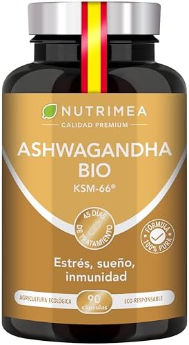 KSM-66 Ashwagandha 600mg ecológica 60 cápsulas por 8,99€