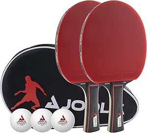 JOOLA Set Duo Pro 2 Raquetas 3 Pelotas de Ping Pong + Funda Protectora por 25,80€